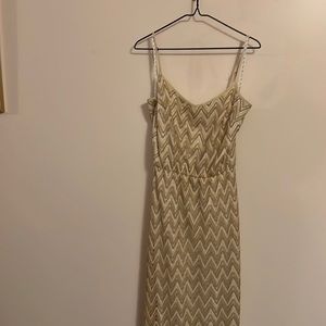 Lilly Pulitzer Gold crochet Maxi Dress